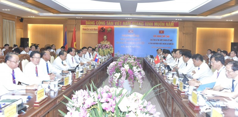Hội nghị cấp cao giữa tỉnh Hà Tĩnh và tỉnh Khammouane. Ảnh:
