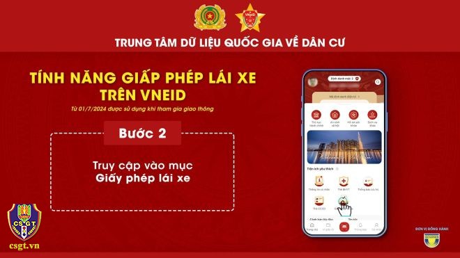 Từ 1/7 kiểm soát giấy tờ xe và người điều khiển qua VNeID có giá trị như kiểm tra trực tiếp