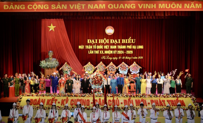Đại hội Đại biểu MTTQ Việt Nam TP Hạ Long lần thứ XX, nhiệm kỳ 2024-2029 (Ảnh: T.L).