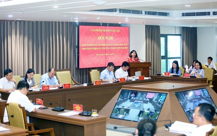 Hội nghị sơ kết công tác văn phòng cấp uỷ 6 tháng đầu năm và triển khai nhiệm vụ công tác 6 tháng cuối năm 2024 (Ảnh: T.L). Hội nghị sơ kết công tác văn phòng cấp uỷ 6 tháng đầu năm và triển khai nhiệm vụ công tác 6 tháng cuối năm 2024 (Ảnh: T.L).