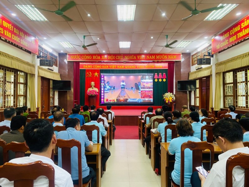 Hội nghị được tổ chức theo hình thức trực tuyến (Ảnh: T.L). Hội nghị được tổ chức theo hình thức trực tuyến (Ảnh: T.L).