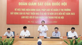Hà Nội: Đoàn giám sát của Quốc hội khảo sát tình hình nhà ở