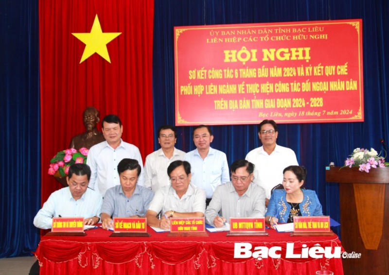 Bạc Liêu phối hợp liên ngành trong thực hiện công tác đối ngoại nhân dân giai đoạn 2024 - 2028