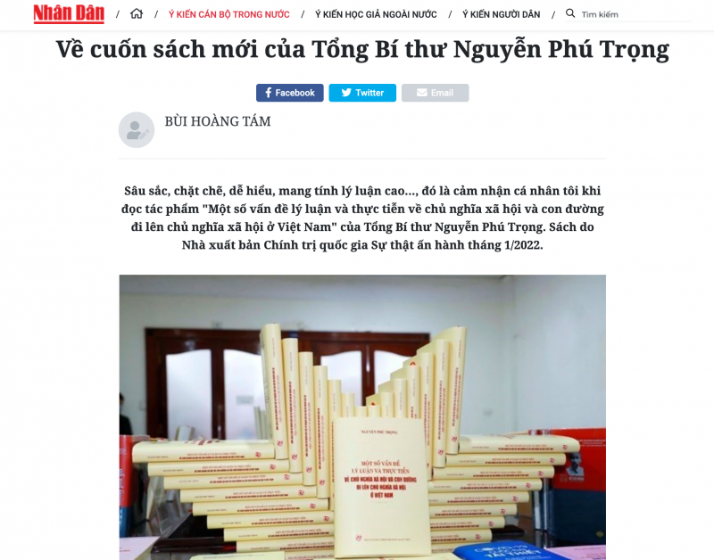Tổng Bí thư Nguyễn Phú Trọng: Nhà lãnh đạo có tâm, có tầm của Đảng