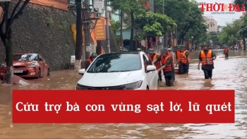 video cuu tro ba con vung sat lo lu quet