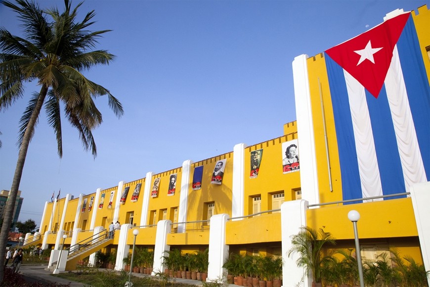 Pháo đài Moncada hiện là một trường học. Ảnh: Fernanda LeMarie