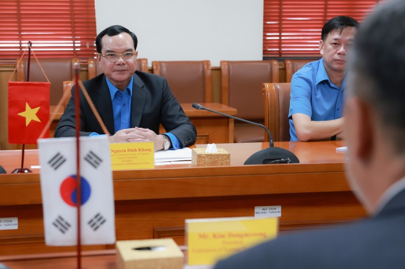 Tăng cường phối hợp giữa Công đoàn Việt Nam và Liên hiệp công đoàn Hàn Quốc