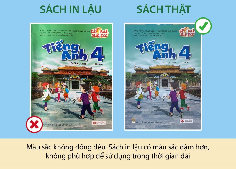 Phân biệt sách giáo khoa thật - giả: Những điểm phụ huynh, học sinh cần lưu ý