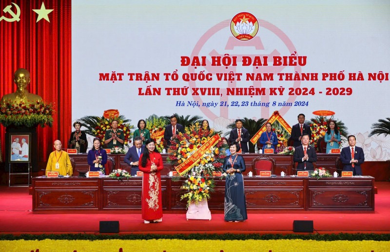 Khai mạc Đại hội đại biểu MTTQ Việt Nam thành phố Hà Nội lần thứ XVIII, nhiệm kỳ 2024-2029