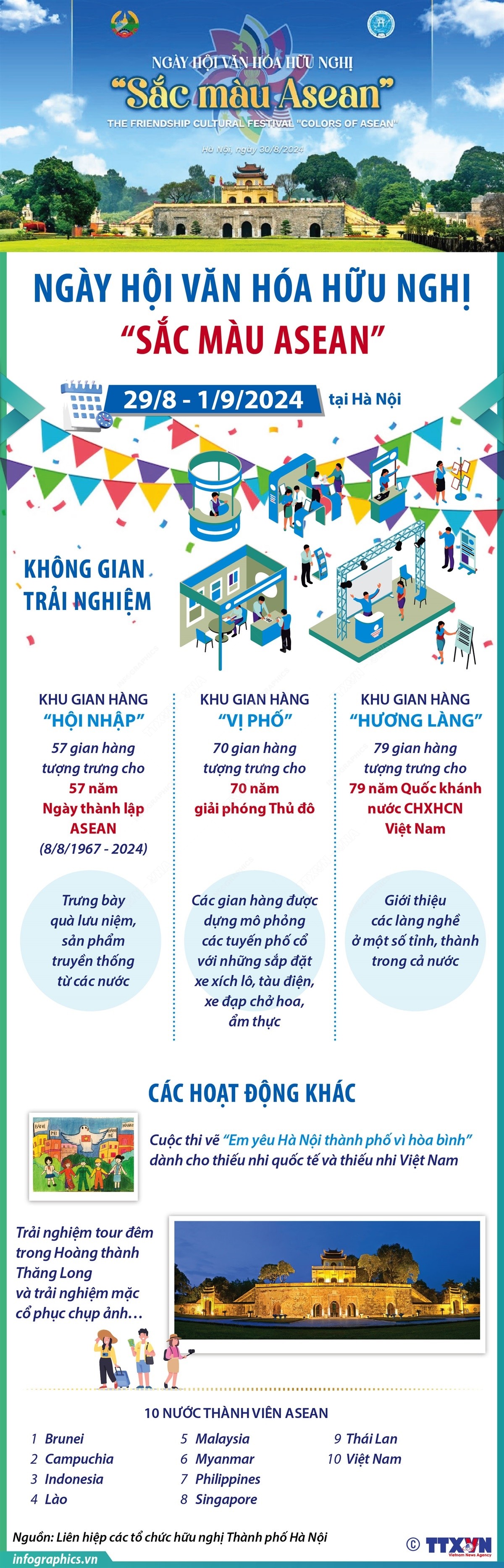 Ngày hội văn hóa hữu nghị "Sắc màu ASEAN"