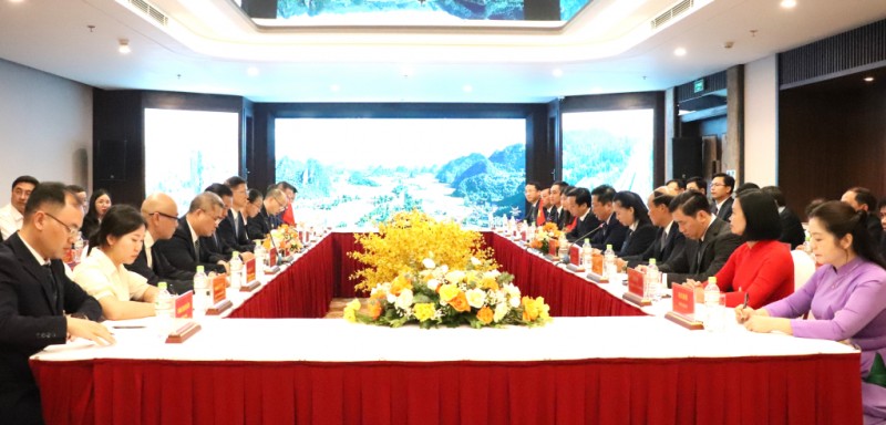 Toàn cảnh buổi đón tiếp. (