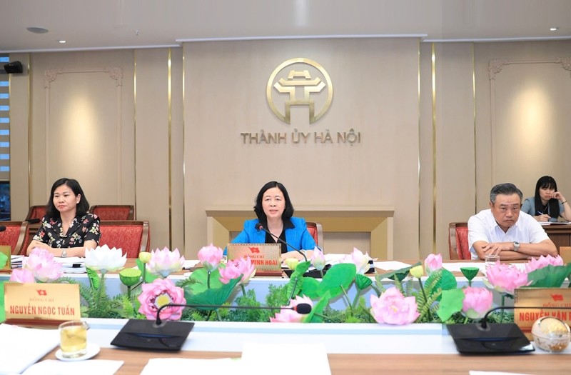 Bí thư Thành uỷ Hà Nội phát biểu. (Ảnh: T.L).