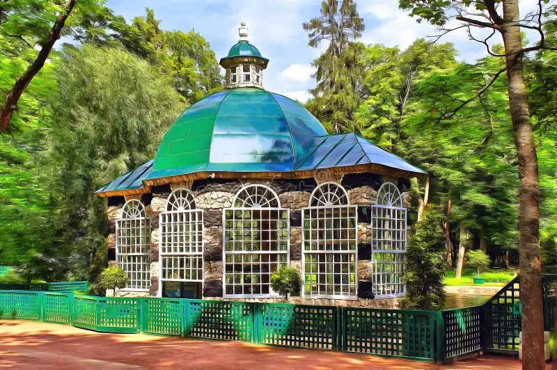 Chuồng chim trong khuôn viên Cung điện Peterhof. (Ảnh: Dreamstime)