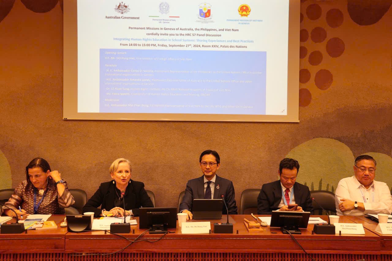 Đẩy mạnh hợp tác quốc tế về giáo dục quyền con người Đẩy mạnh hợp tác quốc tế về giáo dục quyền con người