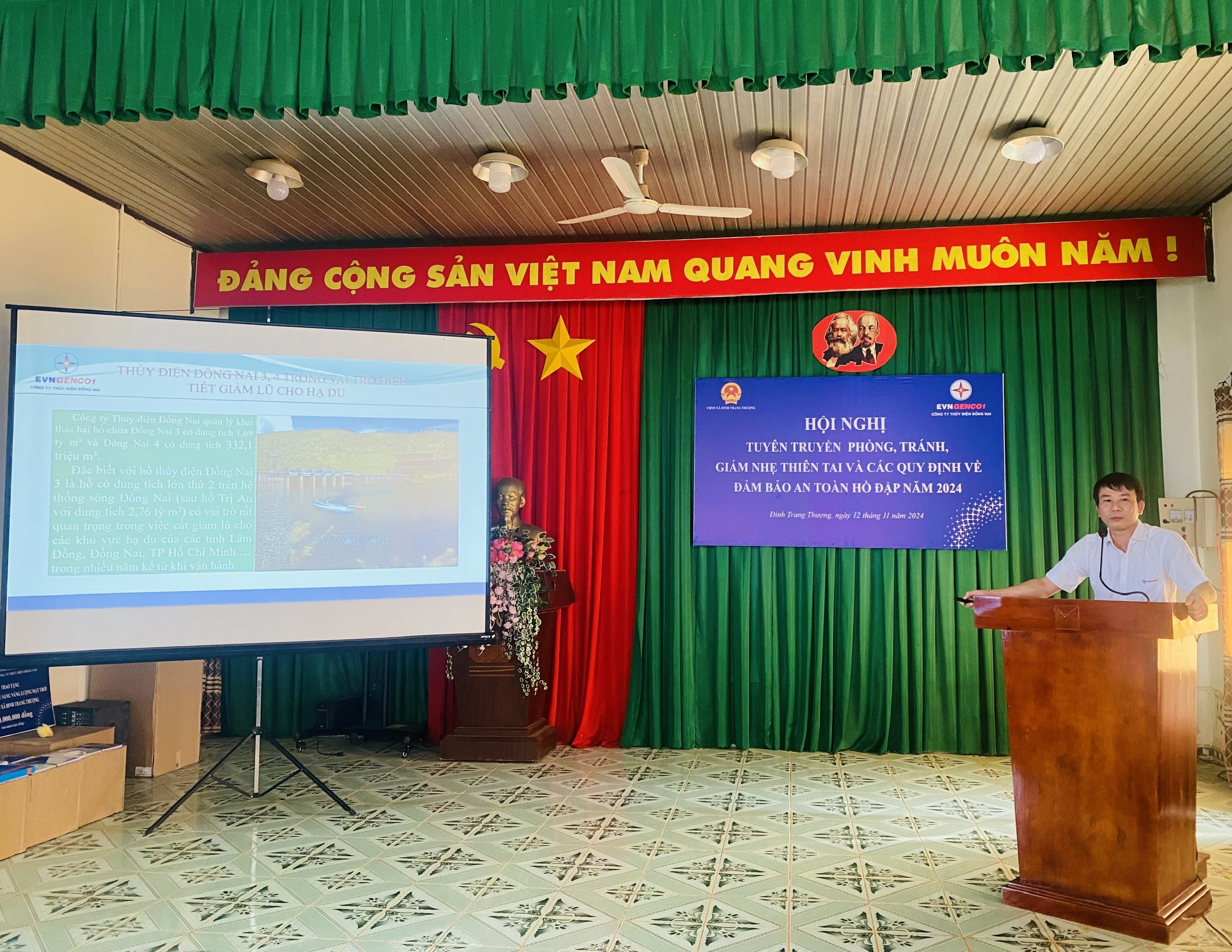 Công ty Thủy điện Đồng Nai tuyên truyền phòng, tránh, giảm nhẹ thiên tai và các quy định về đảm bảo an toàn hồ đập năm 2024 Công ty Thủy điện Đồng Nai tuyên truyền phòng, tránh, giảm nhẹ thiên tai và các quy định về đảm bảo an toàn hồ đập năm 2024