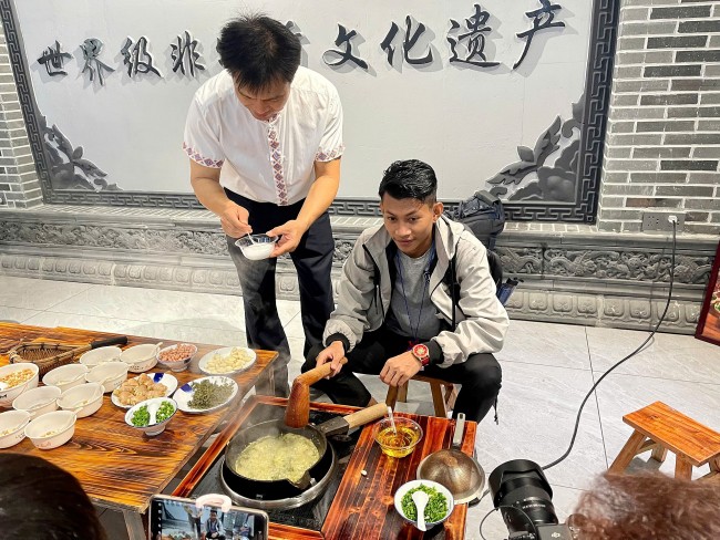 Độc đáo món “Trà dầu Cung Thành” - di sản văn hóa phi vật thể của Trung Quốc