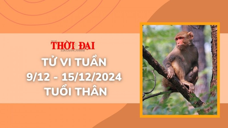 Tử vi tuần mới tuổi Thân 9/12 đến 15/12/2024: Tình duyên, công danh tài lộc