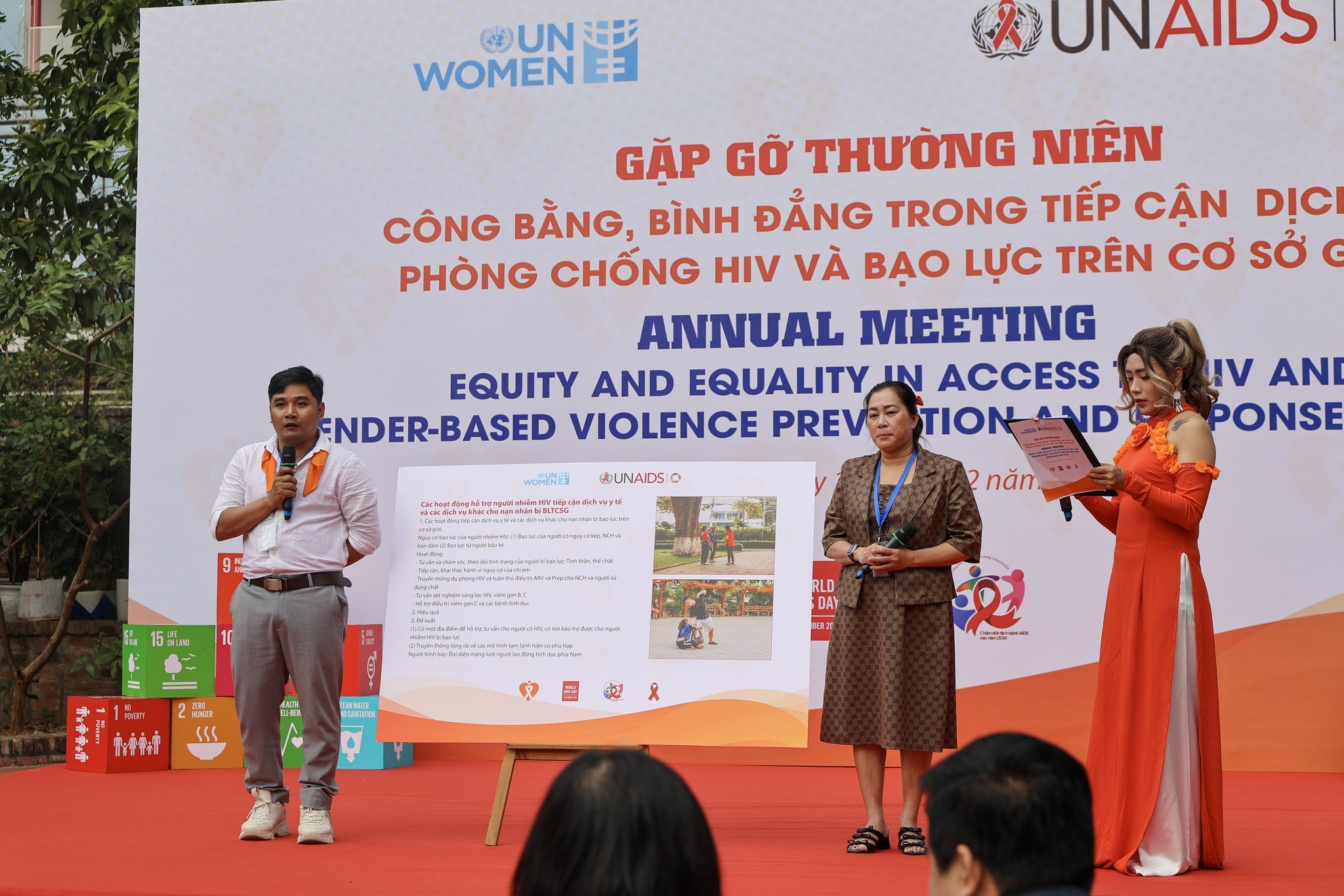 Đại diện nhóm MSM tại TP.HCM tại buổi gặp gỡ. (Ảnh: UN Women)