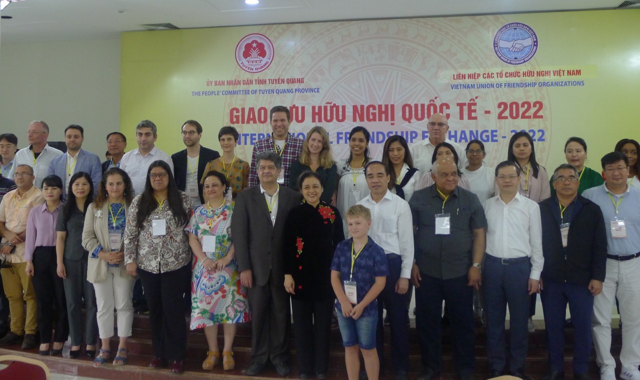 Chương trình Giao lưu hữu nghị quốc tế tổ chức tại tỉnh Tuyên Quang năm 2022. (Ảnh: Thành Luân)