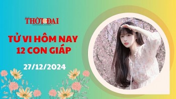 Tử vi hôm nay 12 con giáp 27/12/2024: Tuất tài chính dư dả