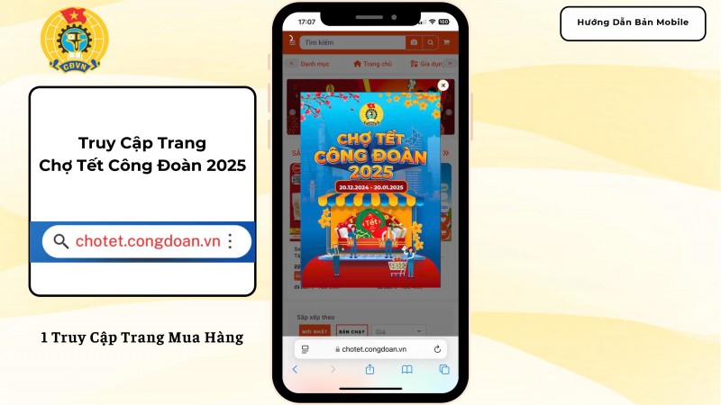 Từ 20/12: Người lao động được hỗ trợ gì khi tham gia Chợ Tết Công đoàn 2025 trực tuyến?
