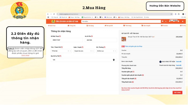 Từ 20/12: Người lao động được hỗ trợ gì khi tham gia Chợ Tết Công đoàn 2025 trực tuyến?