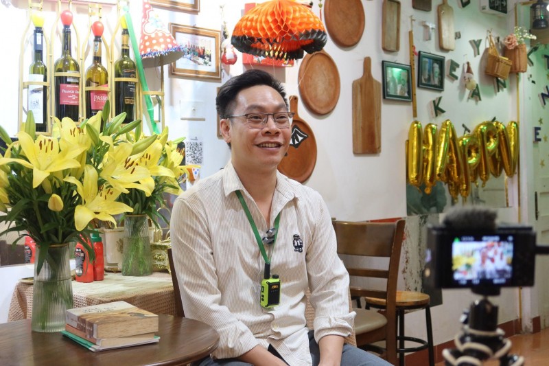 Anh Nguyễn Đức Trung - nhà sáng lập và điều hành dự án VAPs (Ảnh: Hiểu Linh)