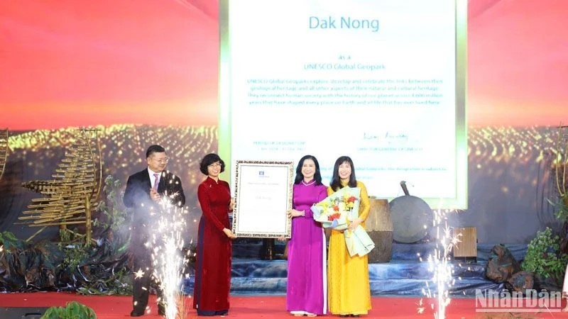 Đắk Nông nhận danh hiệu Công viên địa chất toàn cầu UNESCO lần thứ 2