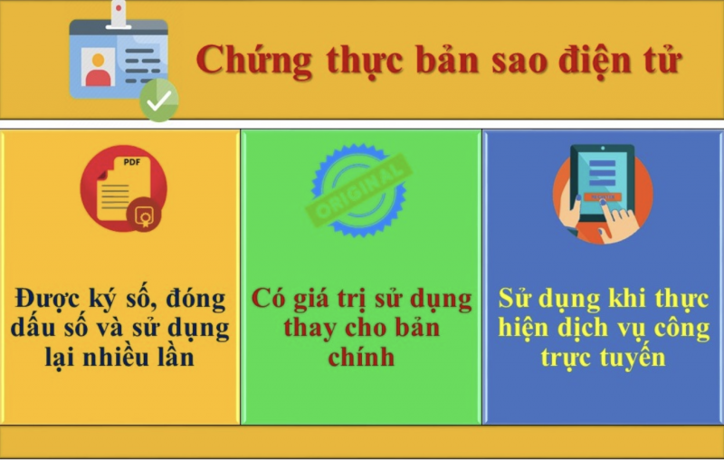 Hà Nội: Triển khai tiếp nhận chứng thực bản sao giấy tờ điện tử