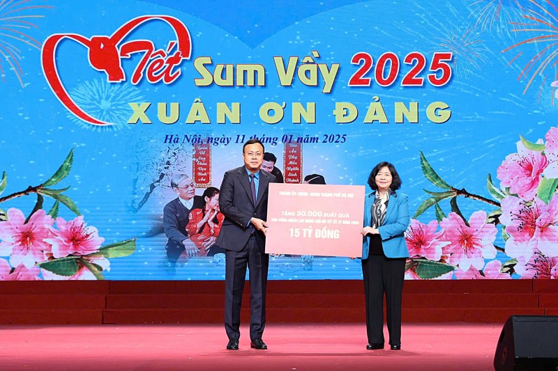 Mang Tết ấm áp đến với người lao động Thủ đô