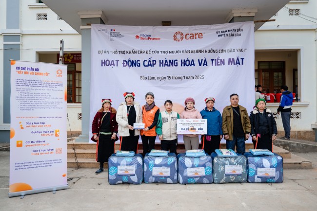 Hơn 2000 hộ dân tại Cao Bằng và Hà Giang được hỗ trợ khôi phục cuộc sống sau bão số 3