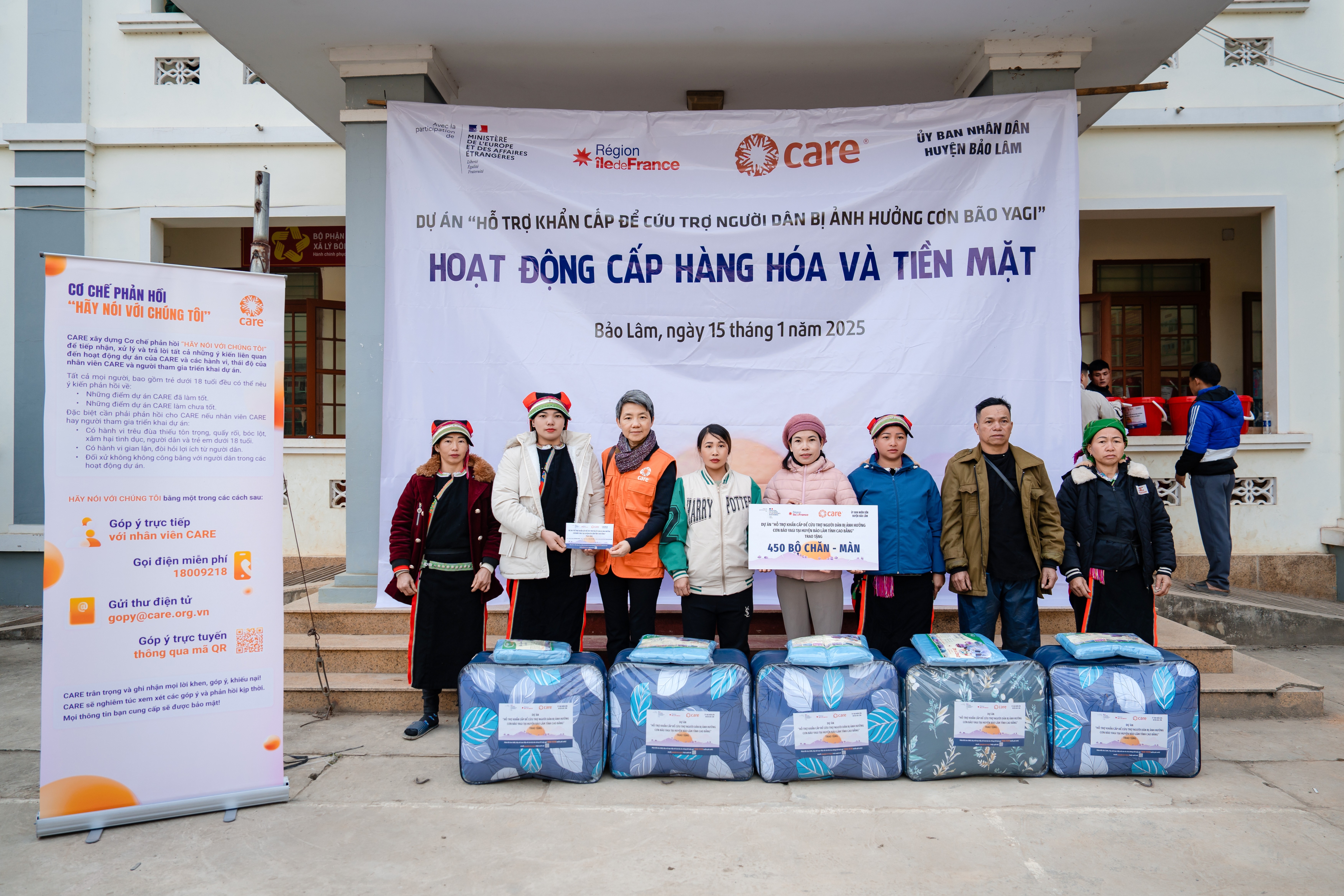 Hơn 2000 hộ dân tại Cao Bằng và Hà Giang được hỗ trợ khôi phục cuộc sống sau bão số 3