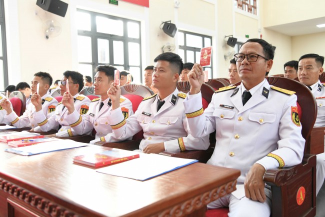 Hải quân Vùng 5 tổ chức thành công đại hội chi bộ làm trước