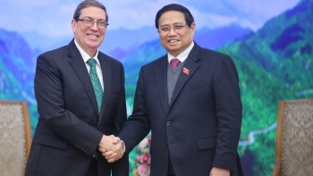 thu tuong pham minh chinh tiep bo truong ngoai giao cuba