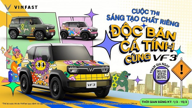 VinFast tổ chức cuộc thi "sáng tạo chất riêng, độc bản cá tính” cho VF 3