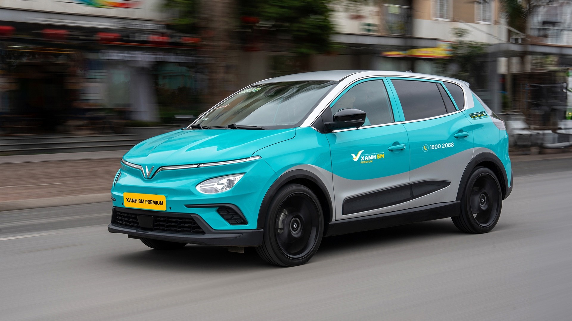 Ảnh: Dịch vụ taxi cao cấp Xanh SM Premium sử dụng dòng xe VF e34 (tương lai là Nerio Green) với nhiều tiện ích bổ sung