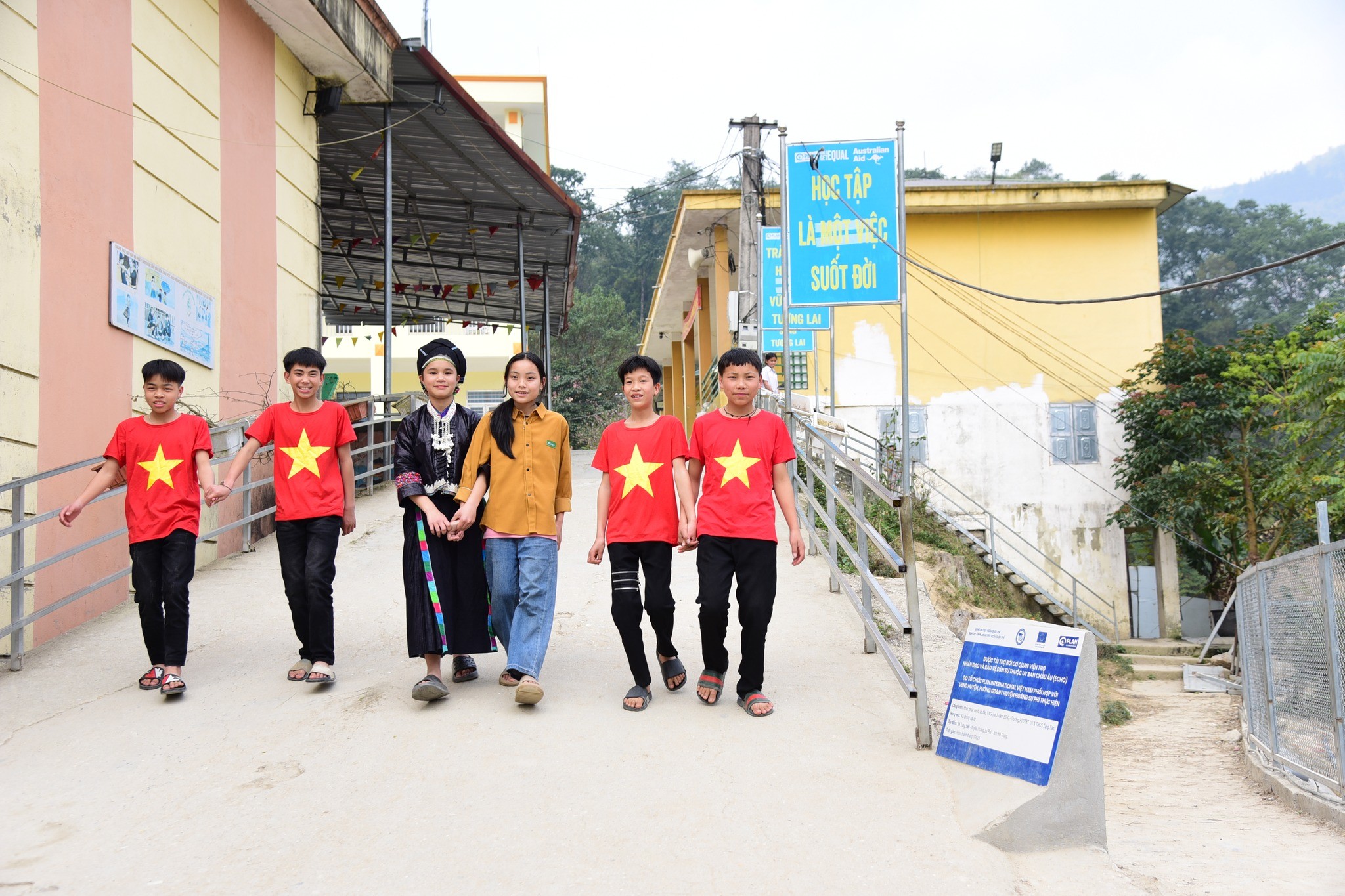 Hà Giang: khánh thành công trình kè chống sạt lở bảo vệ trường học