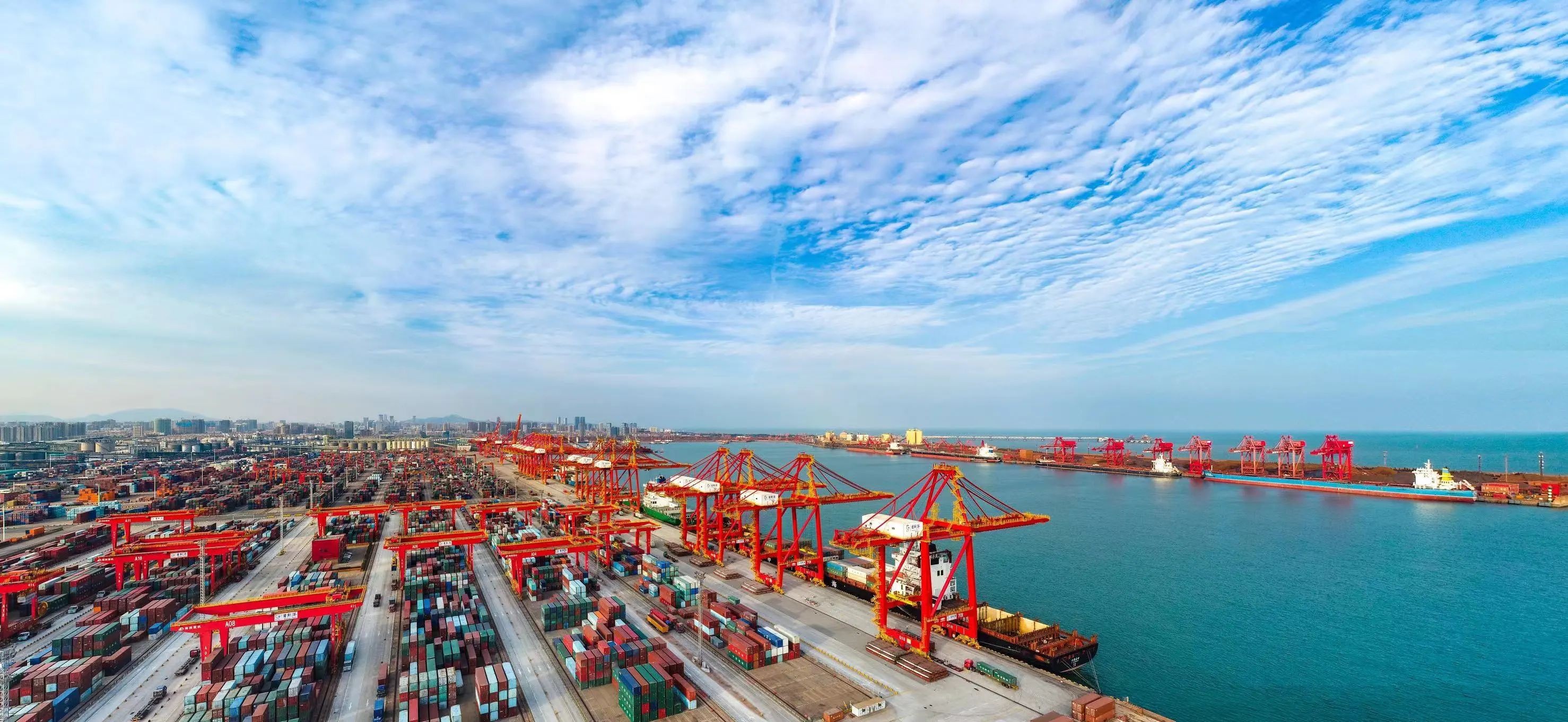 Cảng hàng hóa Nhật Chiếu, tỉnh Sơn Đông, Trung Quốc.