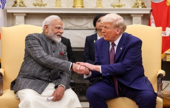 Tổng thống Mỹ Donald Trump tiếp đón thủ tướng Ấn Độ Narendra Modi
