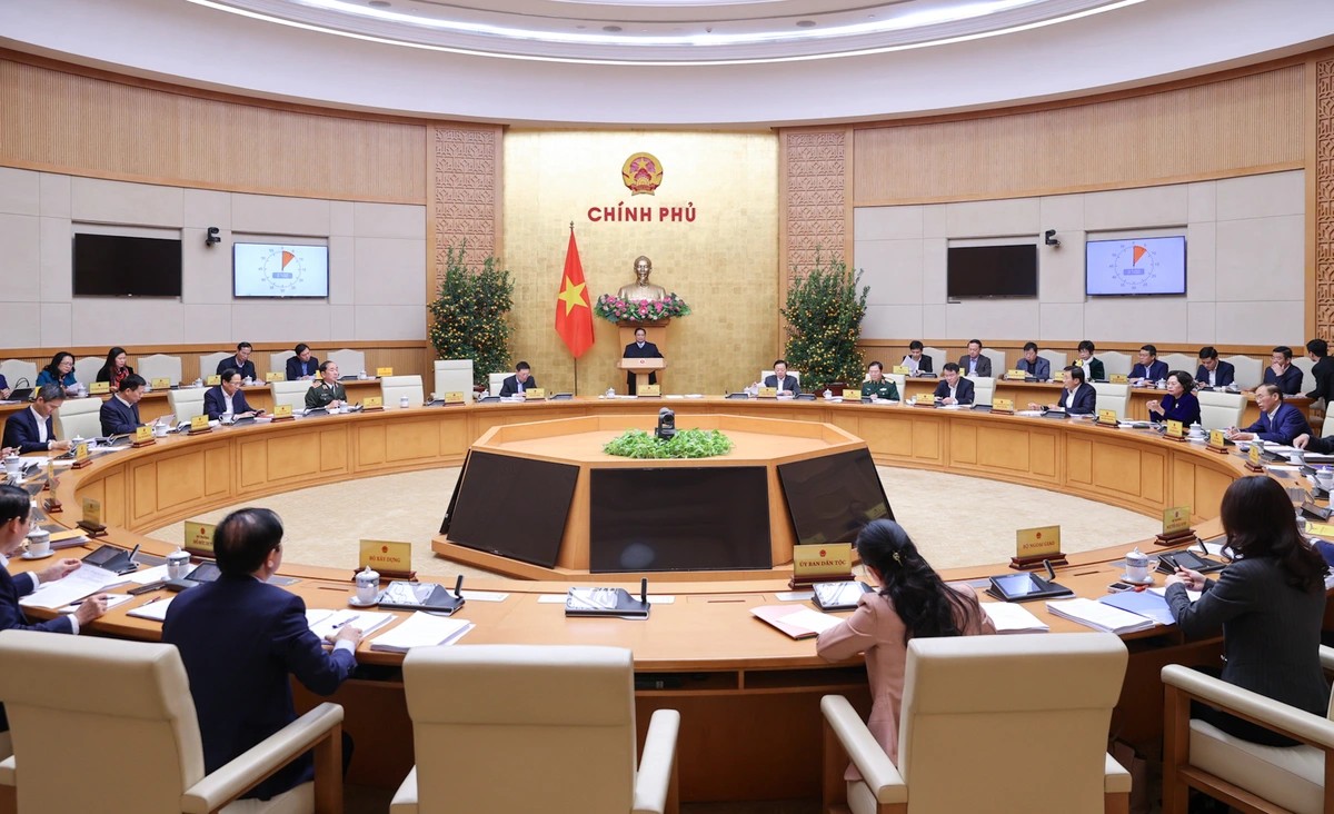 Phiên họp Chính phủ thường kỳ tháng 2 - Ảnh: VGP