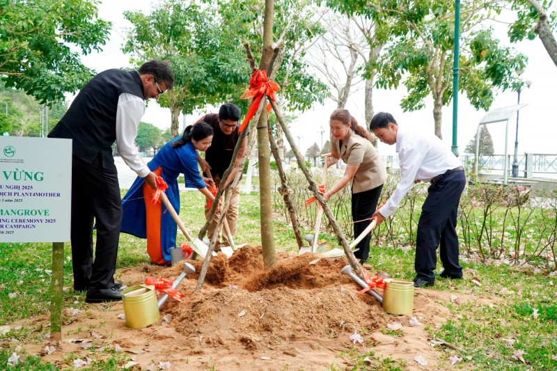Lễ trồng cây hữu nghị tại Cần Thơ thúc đẩy cam kết chung vì một tương lai xanh, bền vững