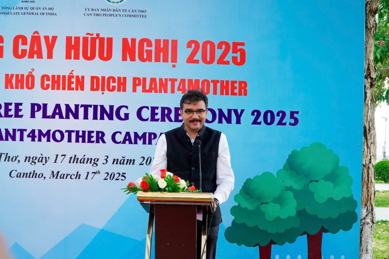 Lễ trồng cây hữu nghị tại Cần Thơ thúc đẩy cam kết chung vì một tương lai xanh, bền vững
