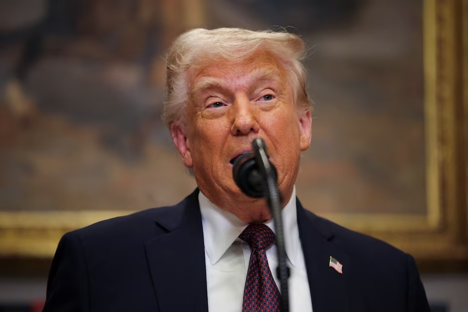 Tổng thống Donald Trump phát biểu tại Nhà Trắng ngày 24/3/2025. (Ảnh: Reuters)