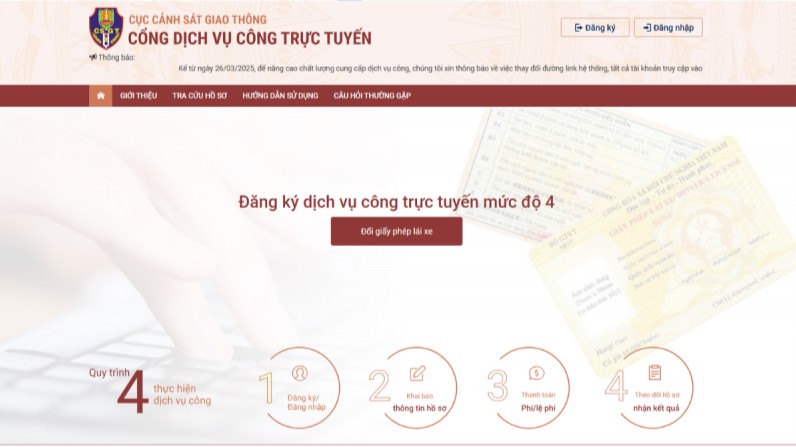 Cách đổi giấy phép lái xe online tại nhà 2025?