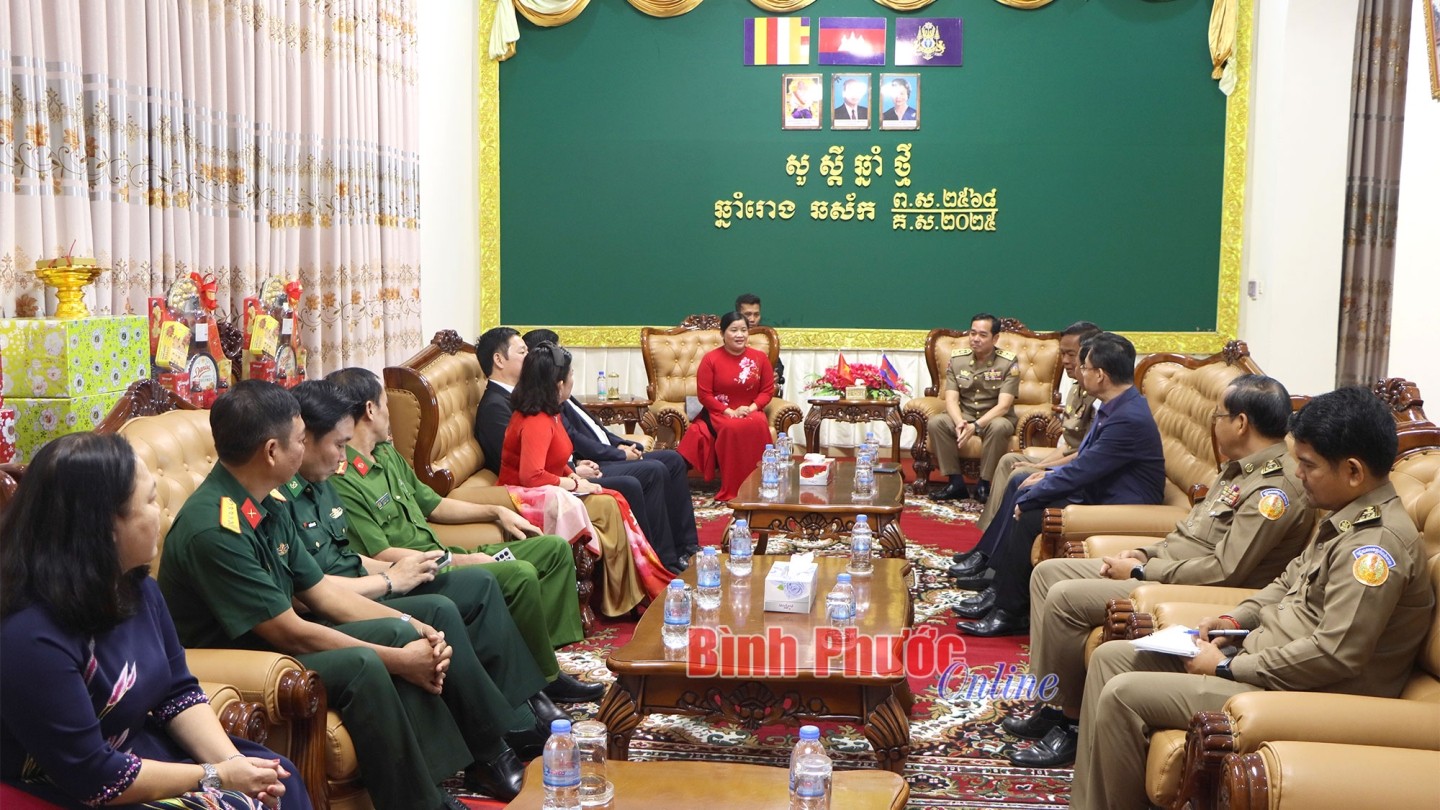 Các đoàn công tác Việt Nam thăm, chúc tết, tặng quà tại Campuchia