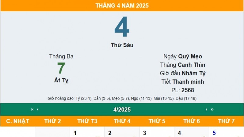 Tết Thanh minh 2025 là ngày nào?