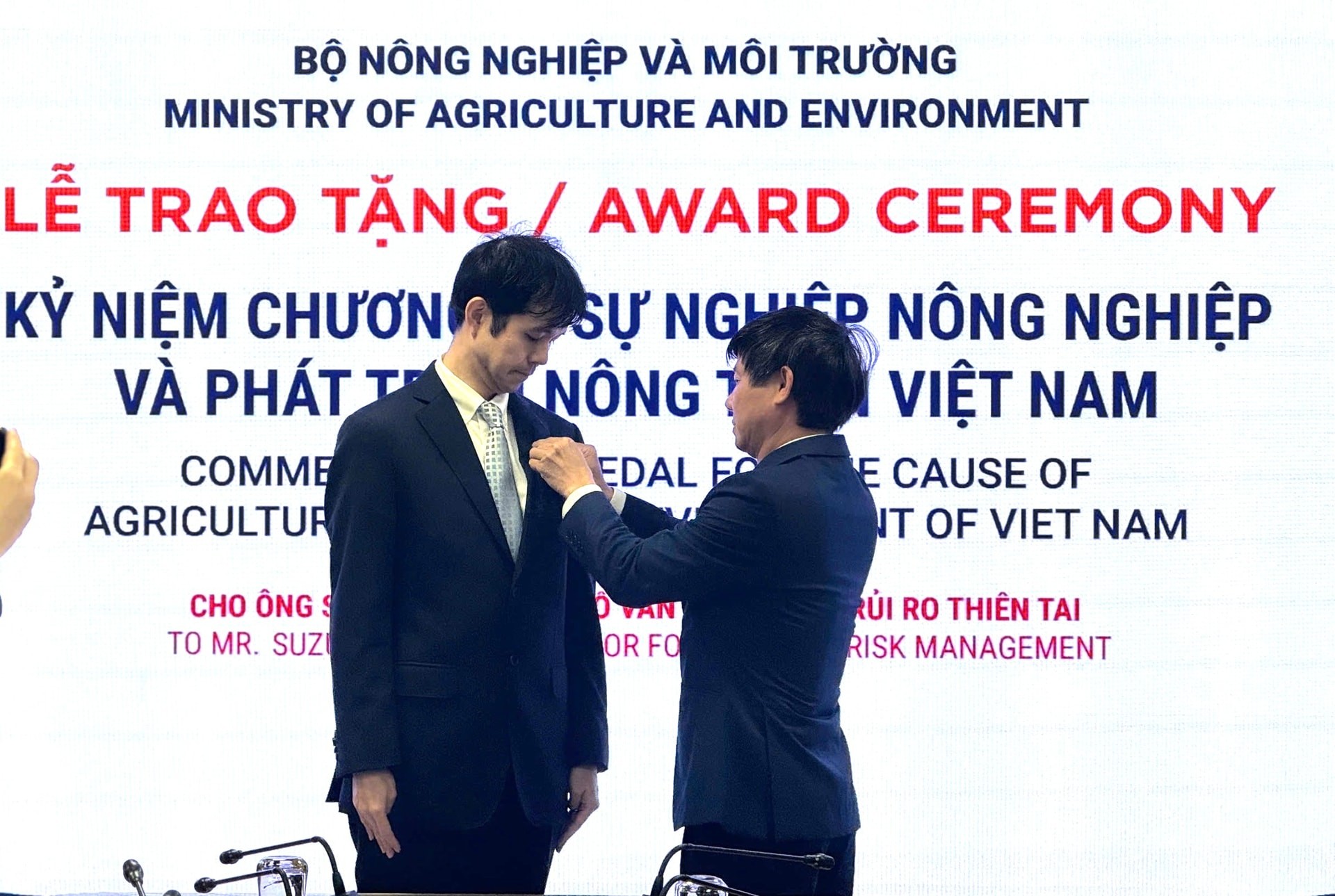 Ghi nhận đóng góp của cố vấn JICA cho công tác phòng chống thiên tai tại Việt Nam