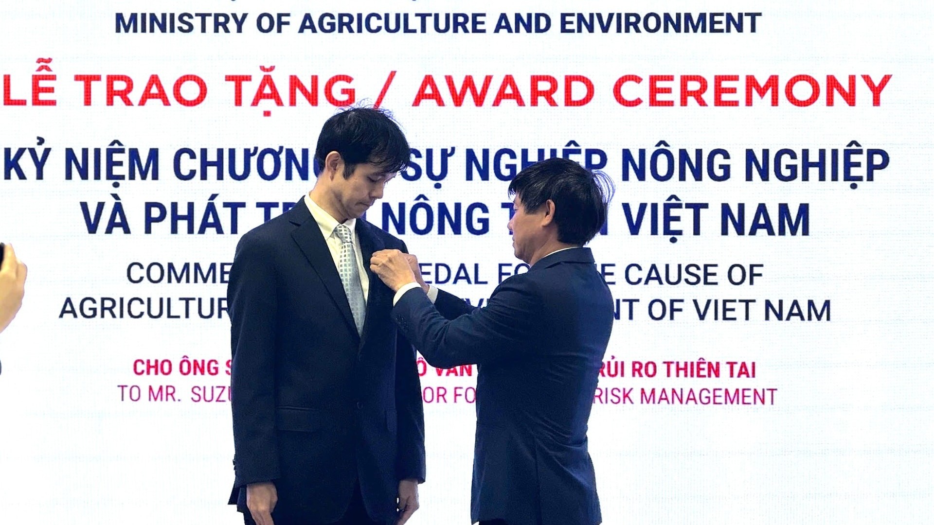 Ghi nhận đóng góp của cố vấn JICA cho công tác phòng chống thiên tai tại Việt Nam