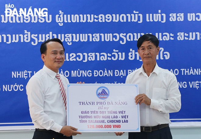 Đà Nẵng hỗ trợ xây dựng Trường Tiểu học và Trung học Hữu nghị tại Lào