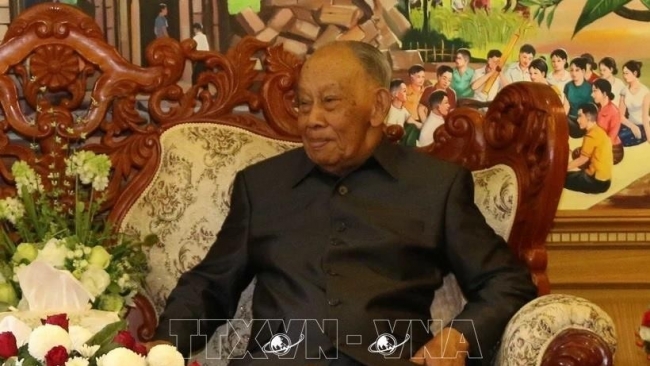 Điện chia buồn nguyên Chủ tịch Đảng, nguyên Chủ tịch nước Lào Khamtay Siphandone từ trần